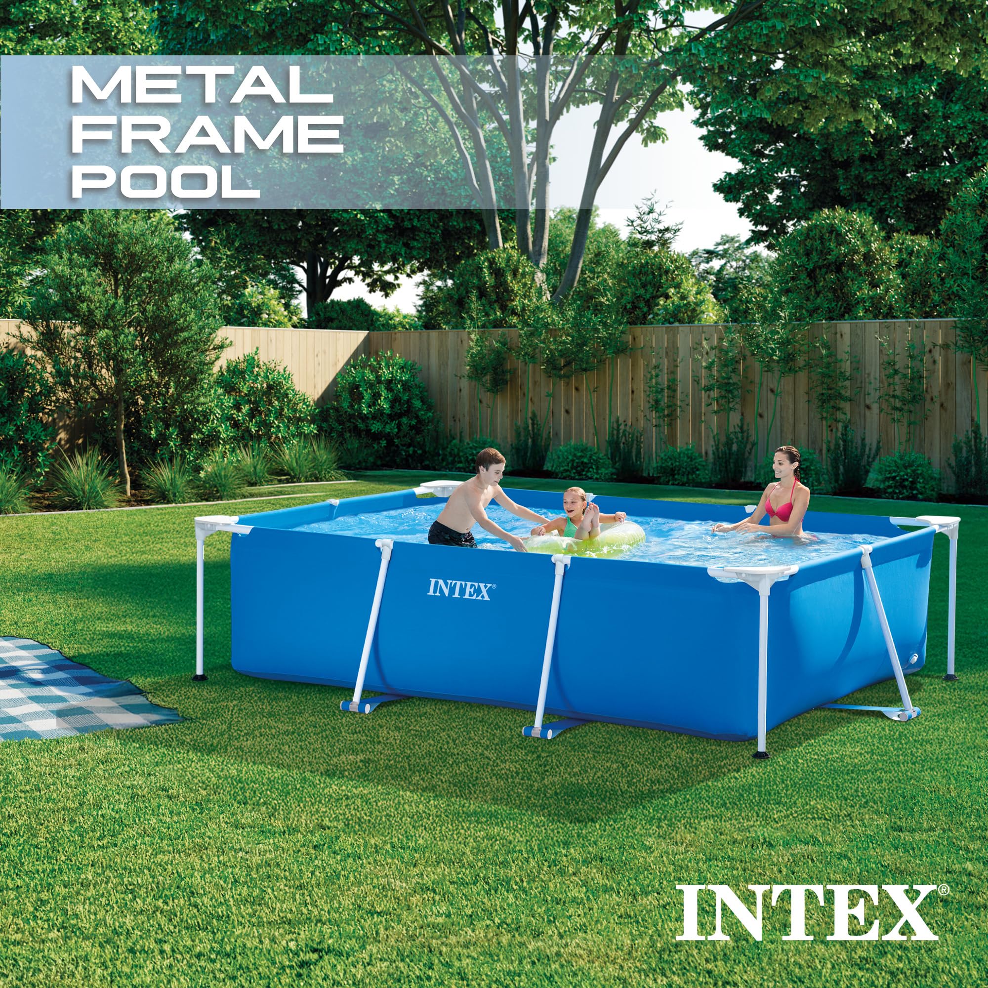 INTEX レクタングラフレームプール 300×200×75cm 28272